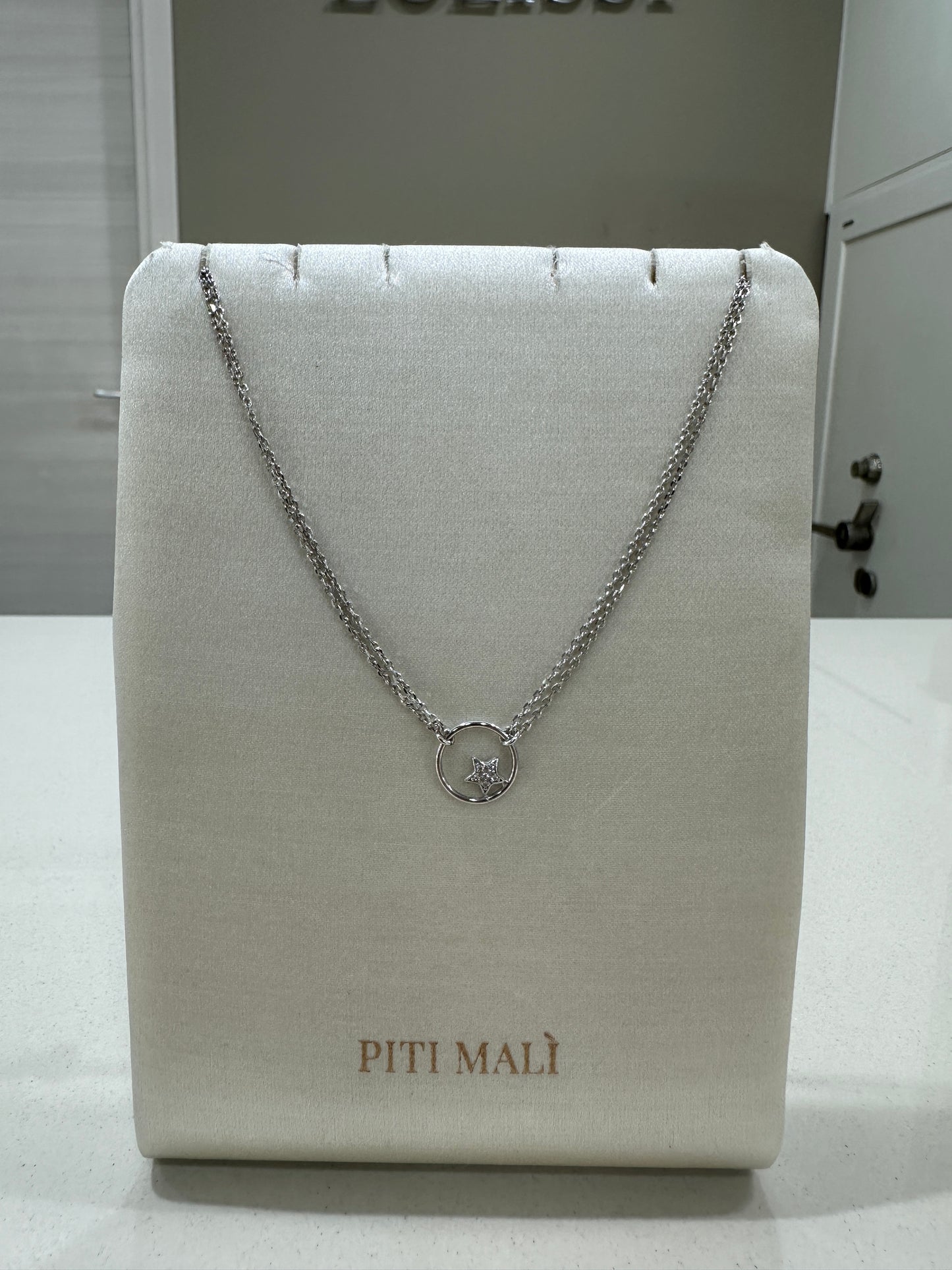 Collana Girocollo Piti Mali Pendente Cerchio Con Stella
