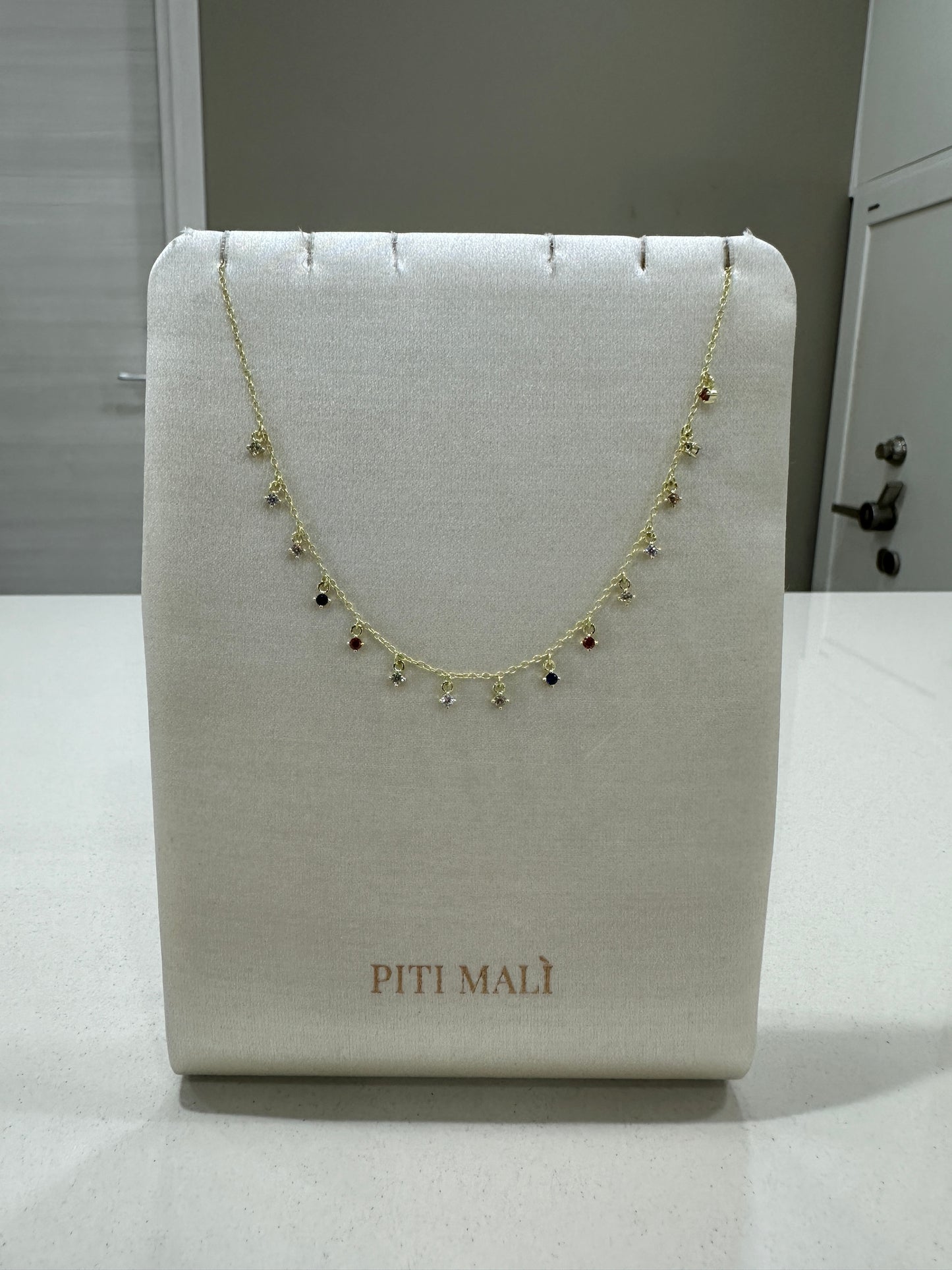 Collana Piti Mali Con Pendenti Multicolor