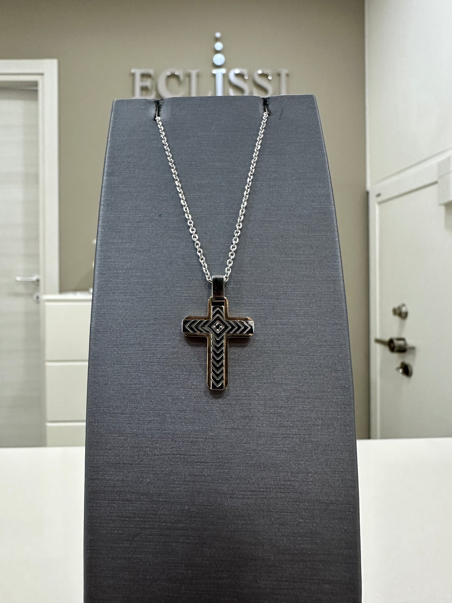 Collana Zancan Croce Rosè