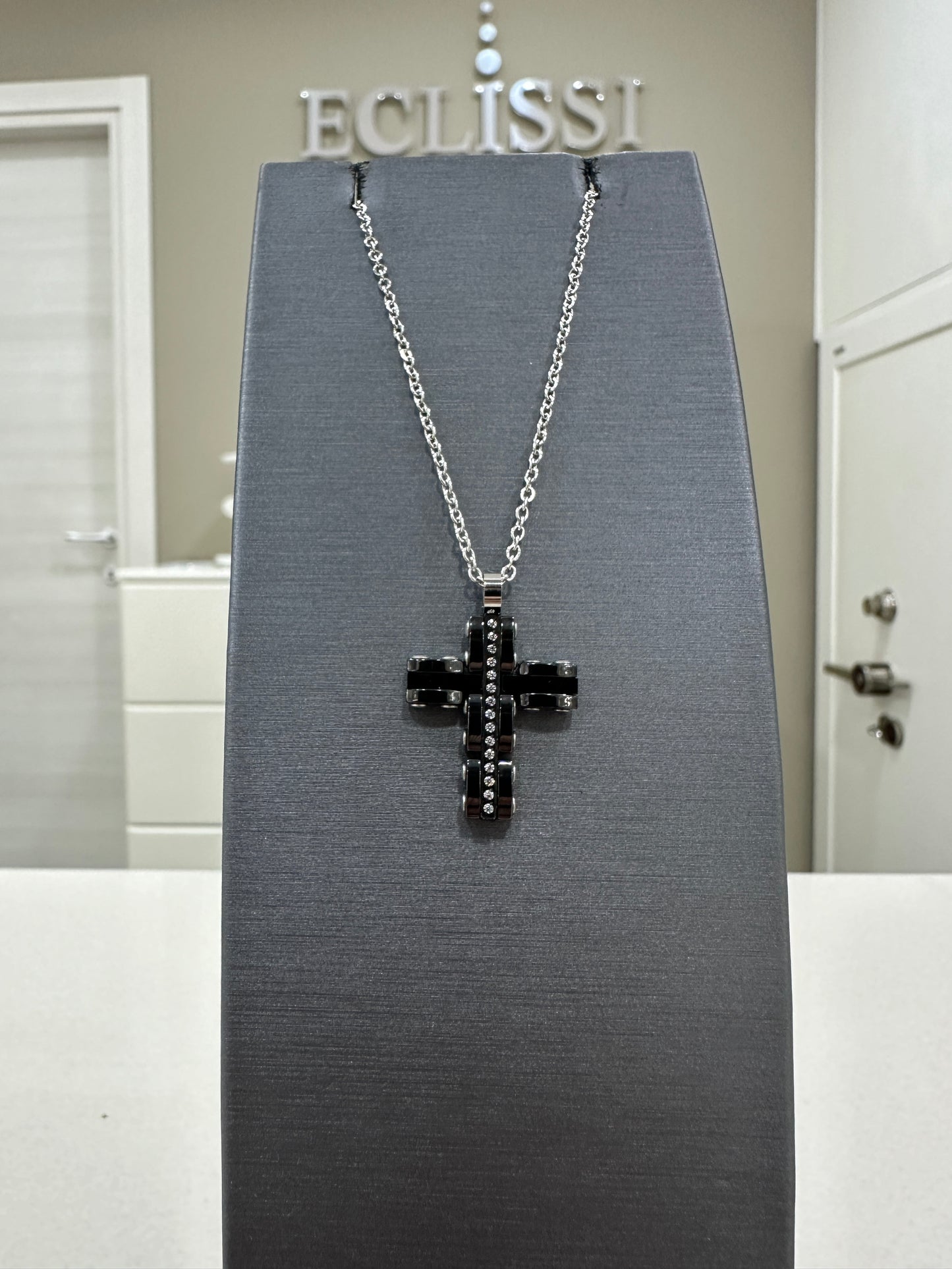 Collana Zancan Croce e Zirconi