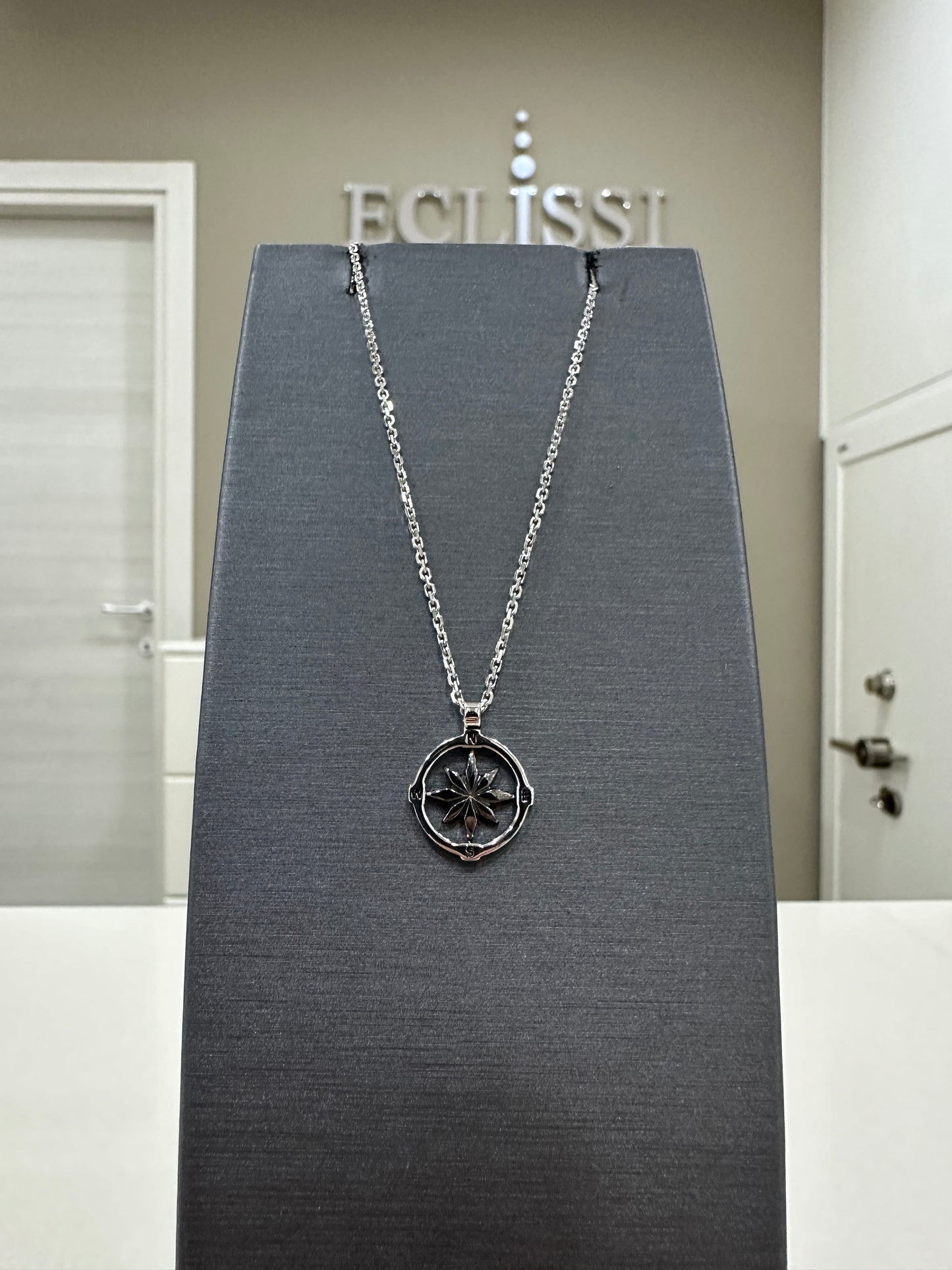 Collana Zancan Rosa Dei Venti Argento
