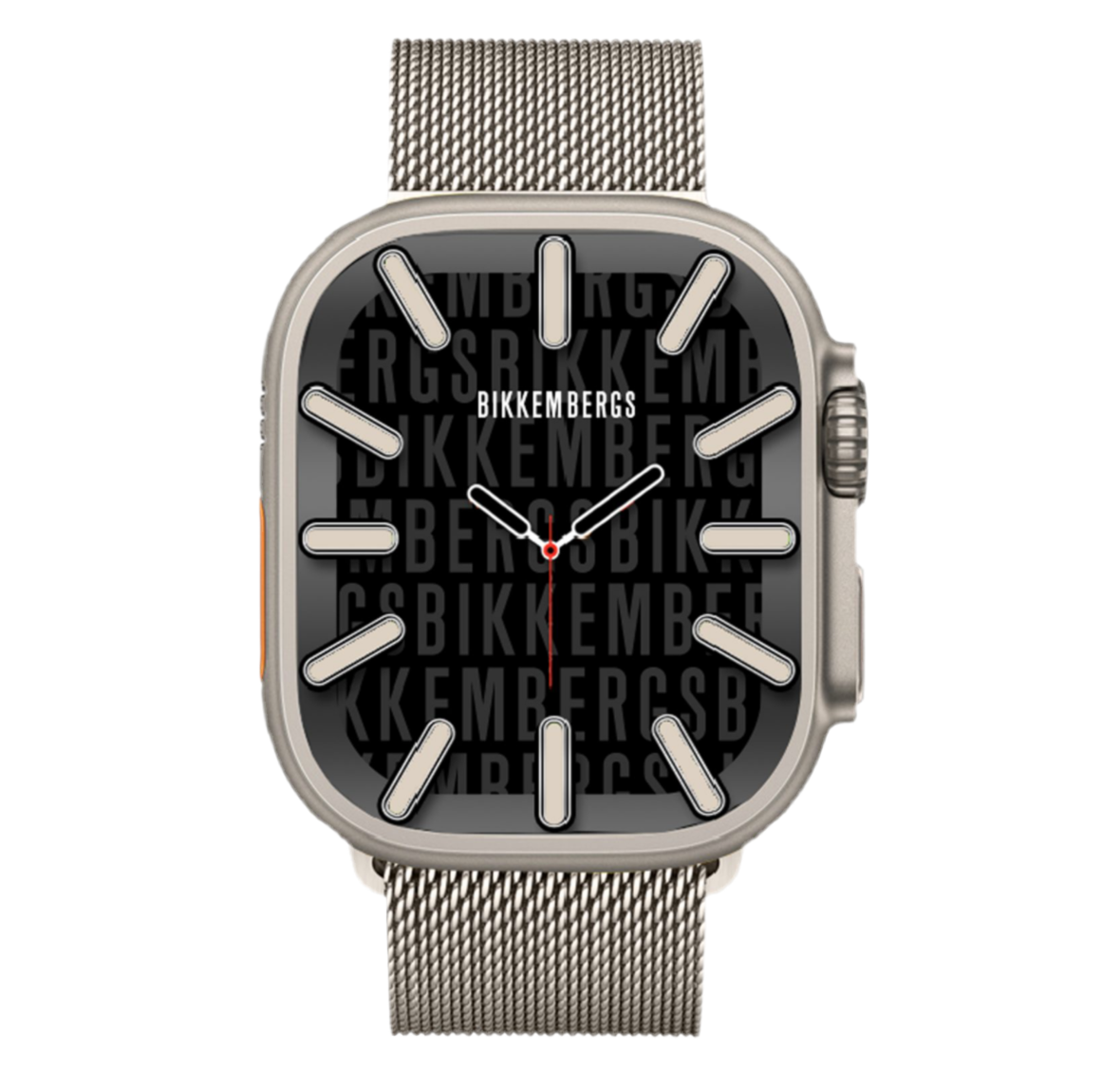 Smartwatch Bikkembergs Big Cassa Titanio e Cinturino Maglia Milano