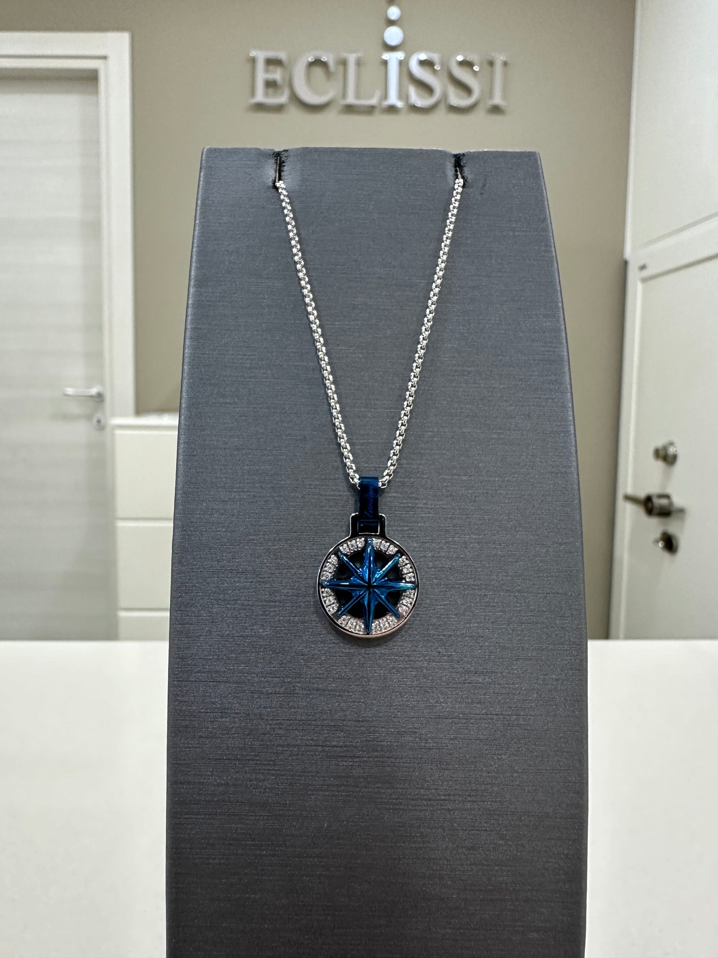 Collana Zancan Rosa Dei Venti Blu