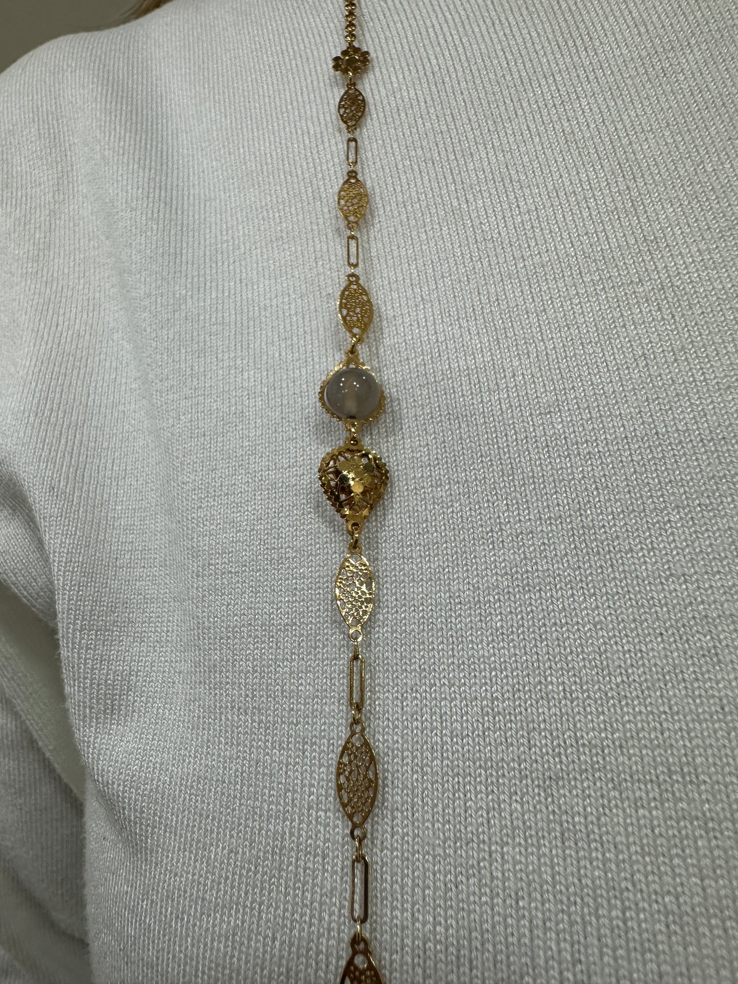 Collana LaGriffe Con Quarzo Fumè