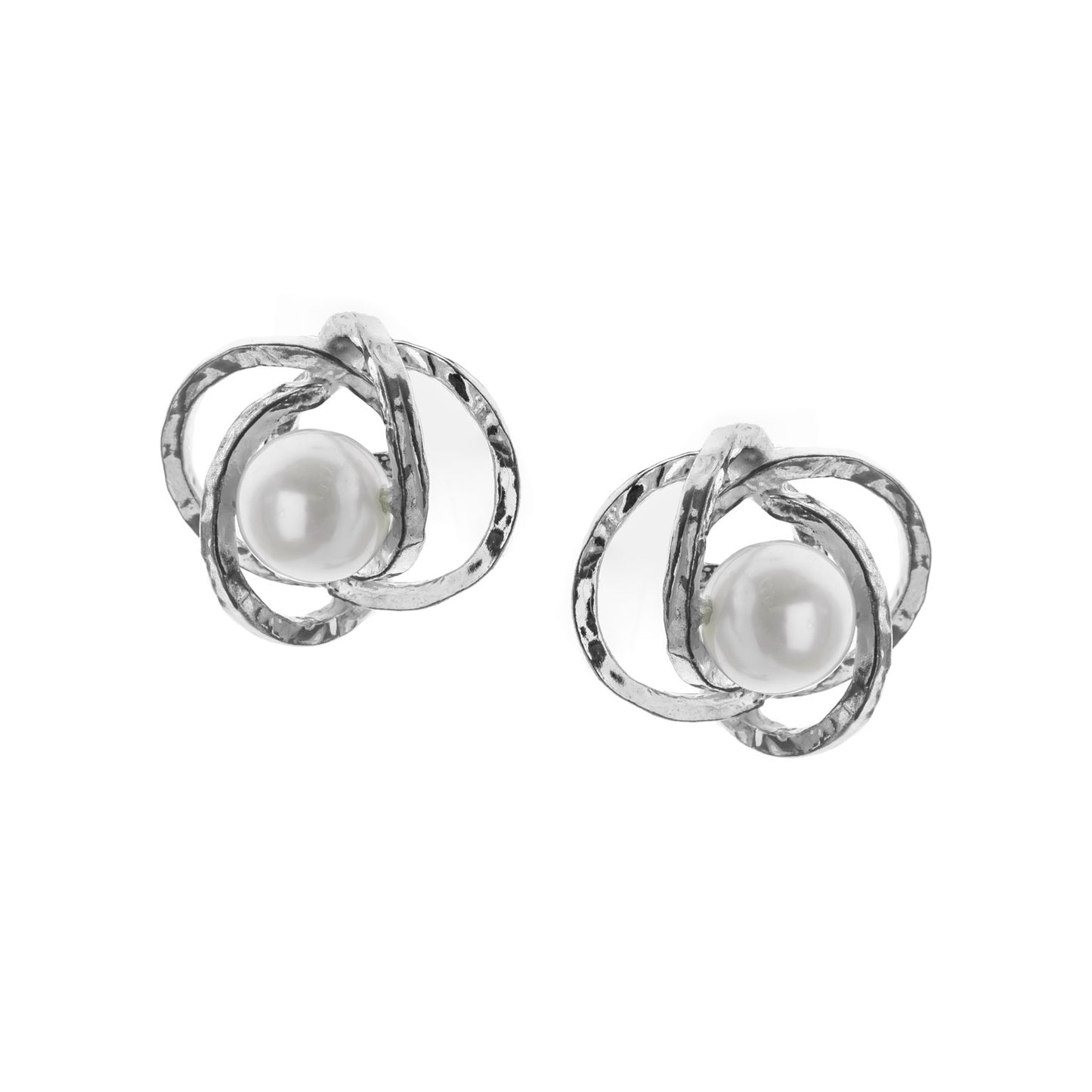 Orecchini Athena In Argento Con Perle