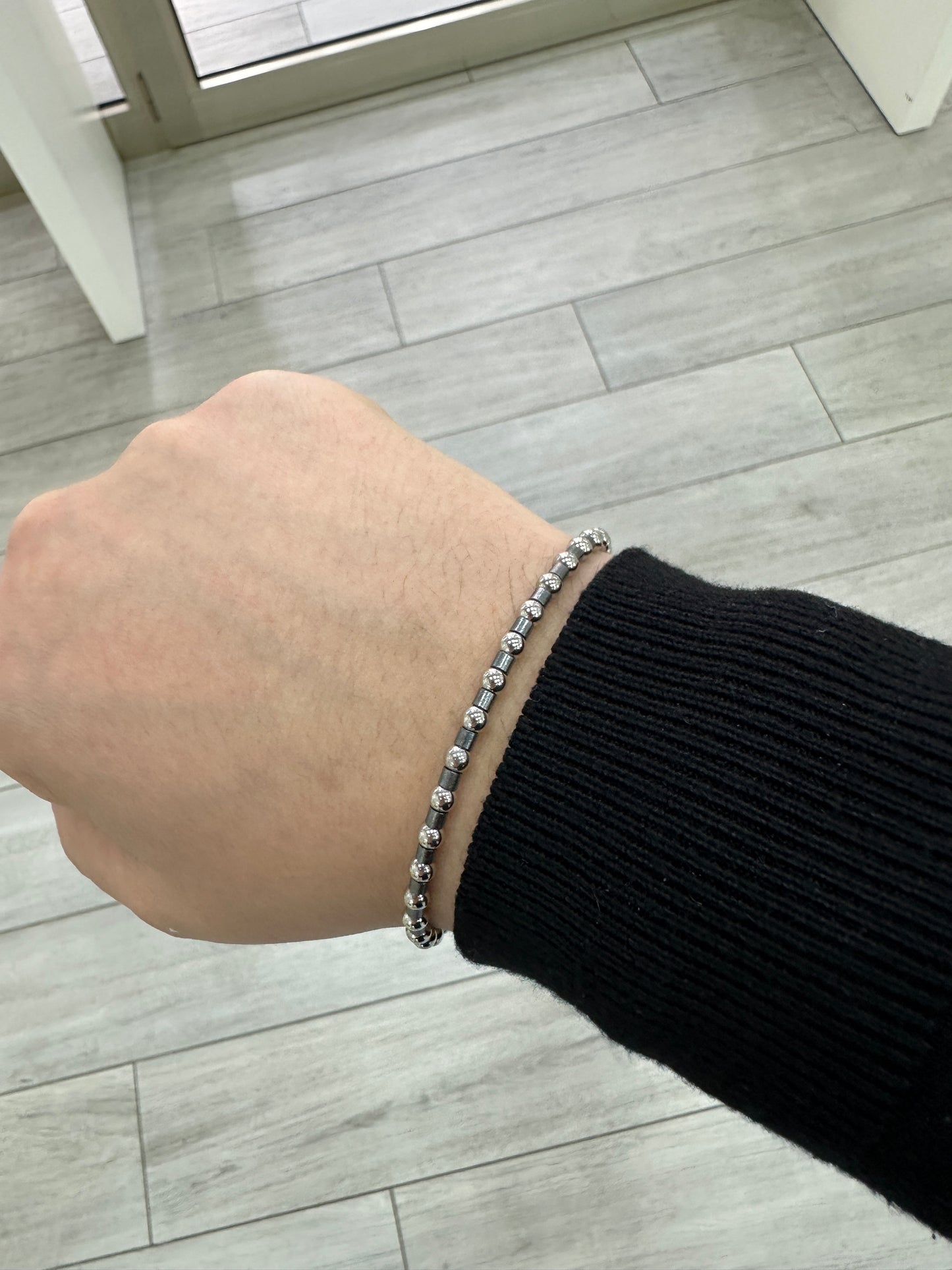 Bracciale Uomo Zancan In Argento Con Sfere