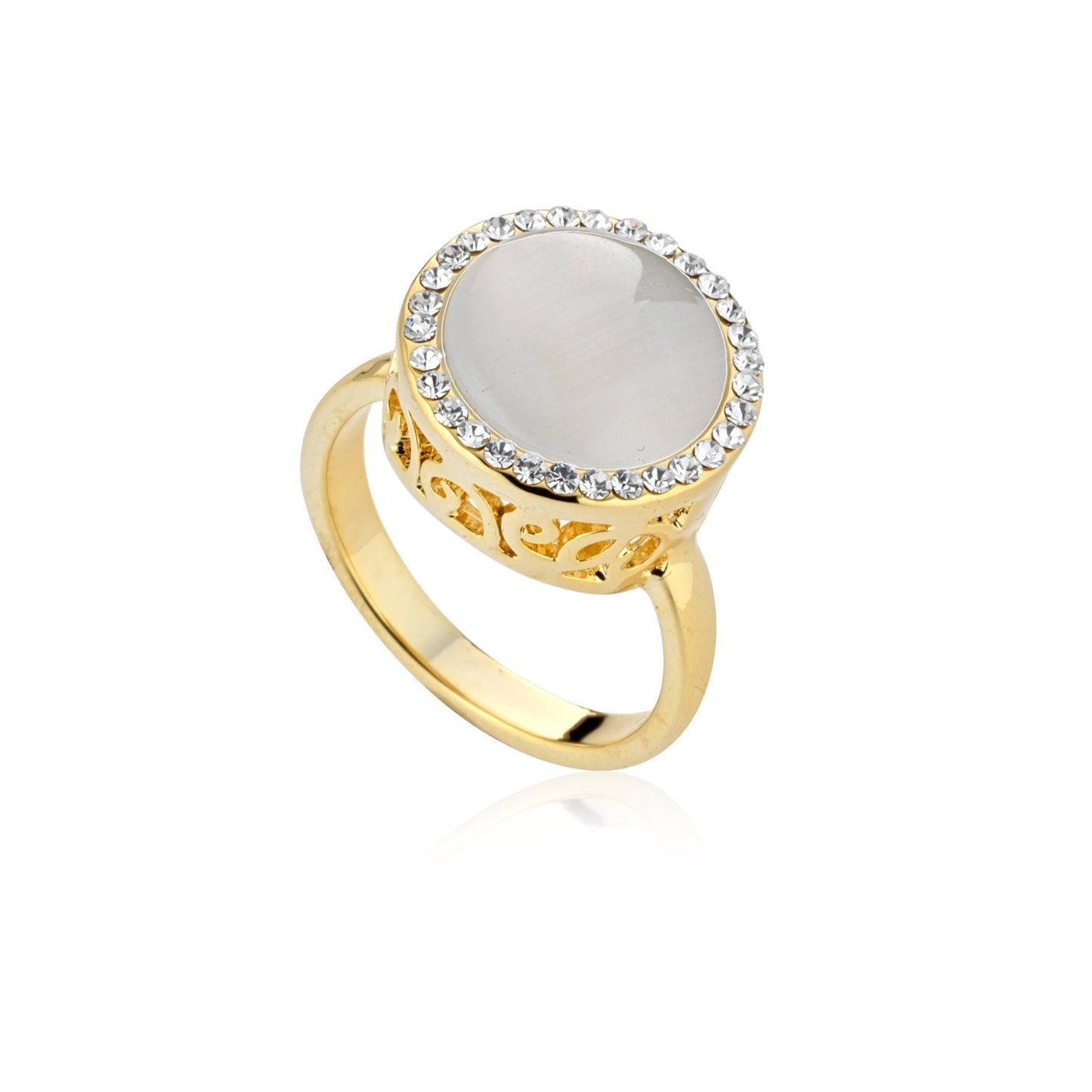 Anello Mewo Regolabile Tondo e Zirconi