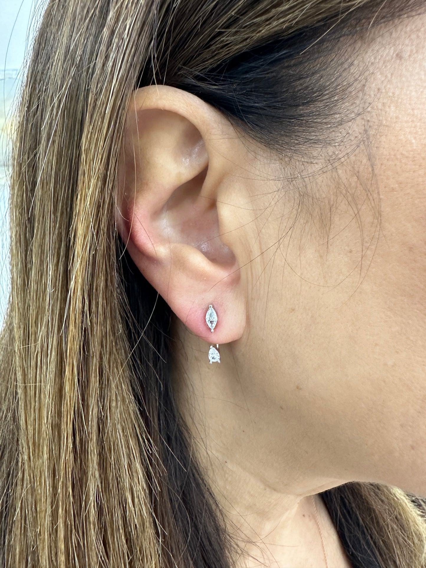 Orecchini Piti Mali Con Zirconi Regolabile