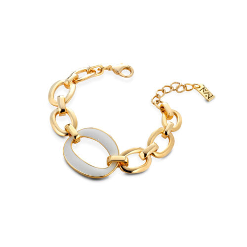 Bracciale Mewo Dorato Con Elemento Bianco