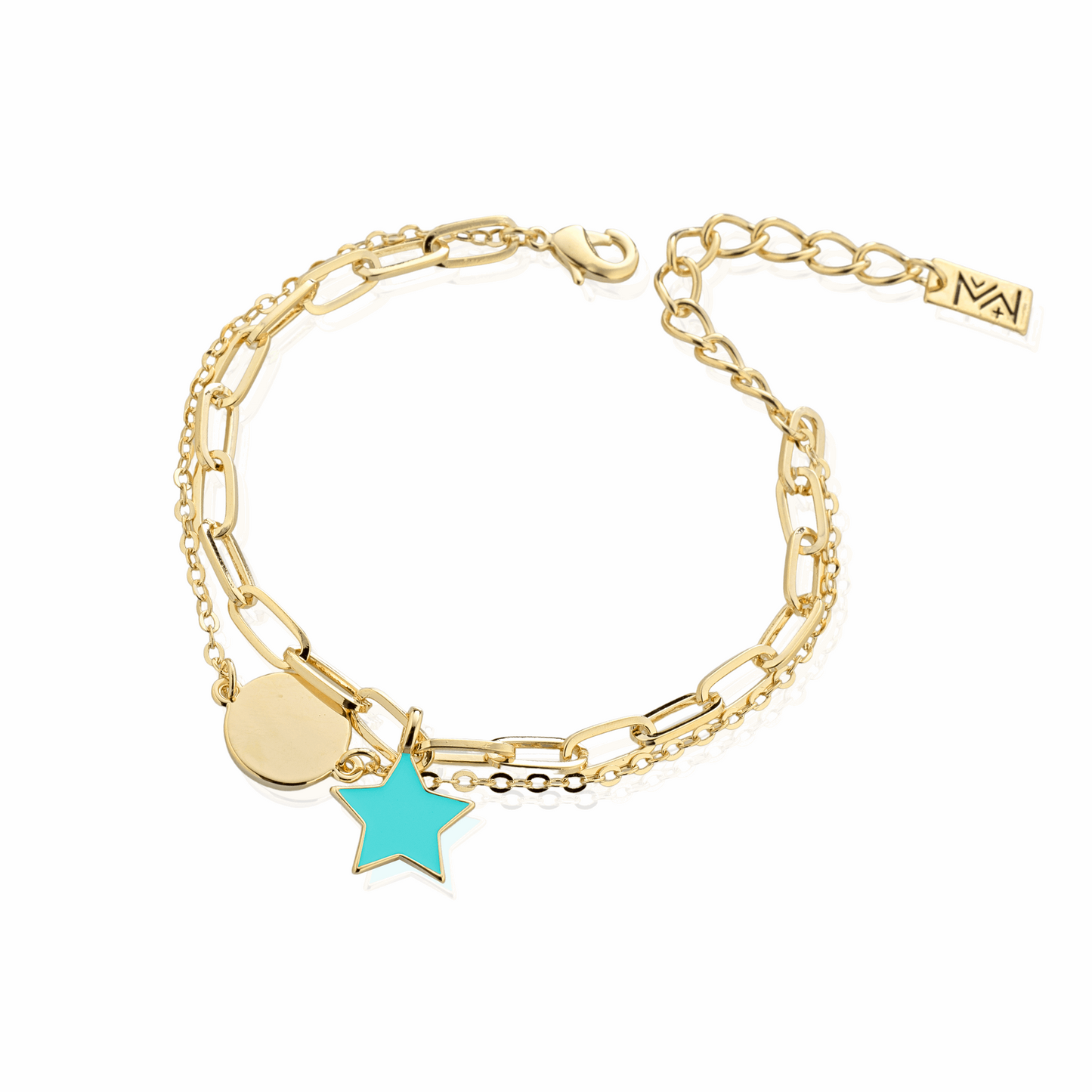 Bracciale Mewo Dorato Con Stella Turchese