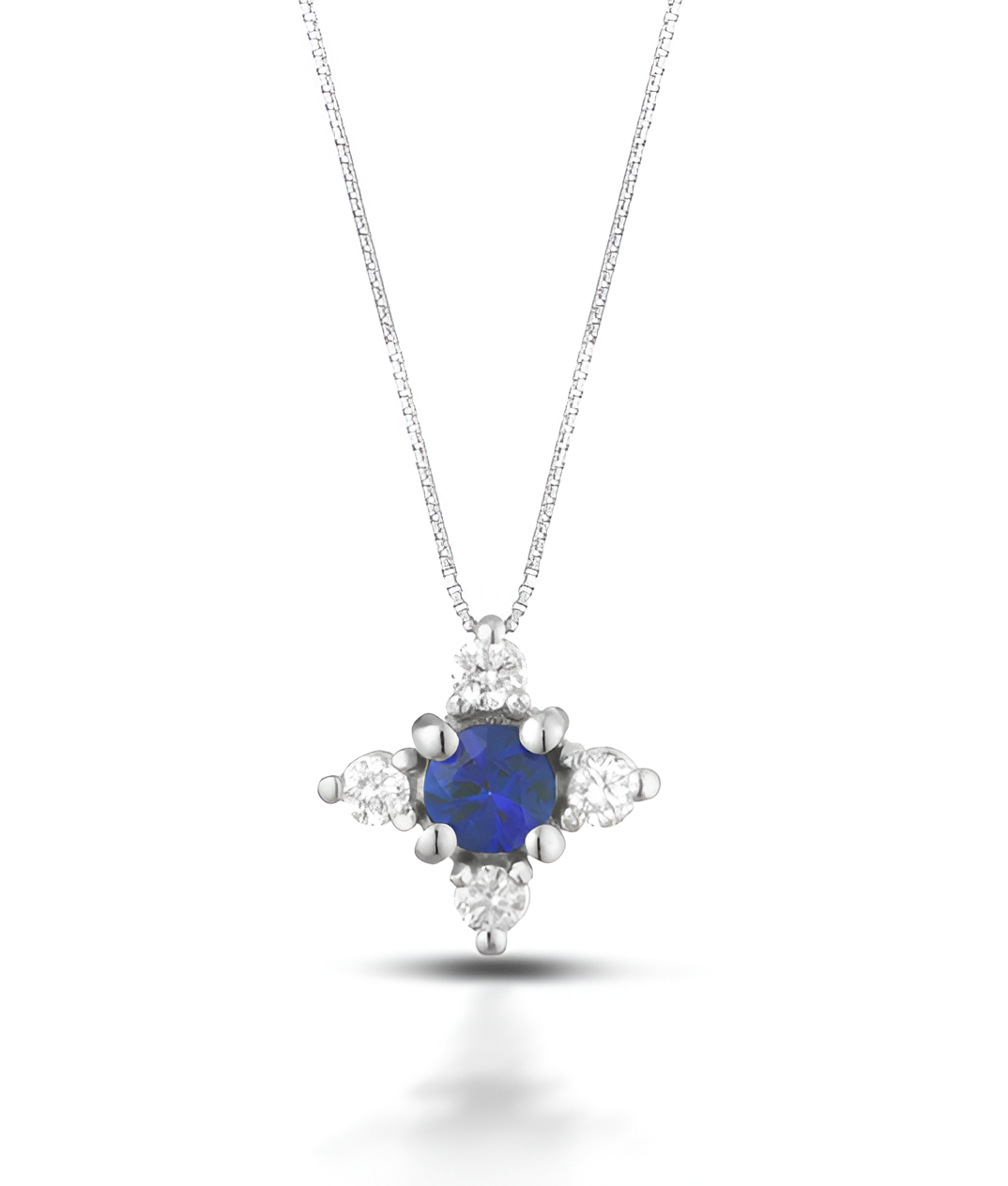 collana marika oro 18 kt zaffiro e diamanti