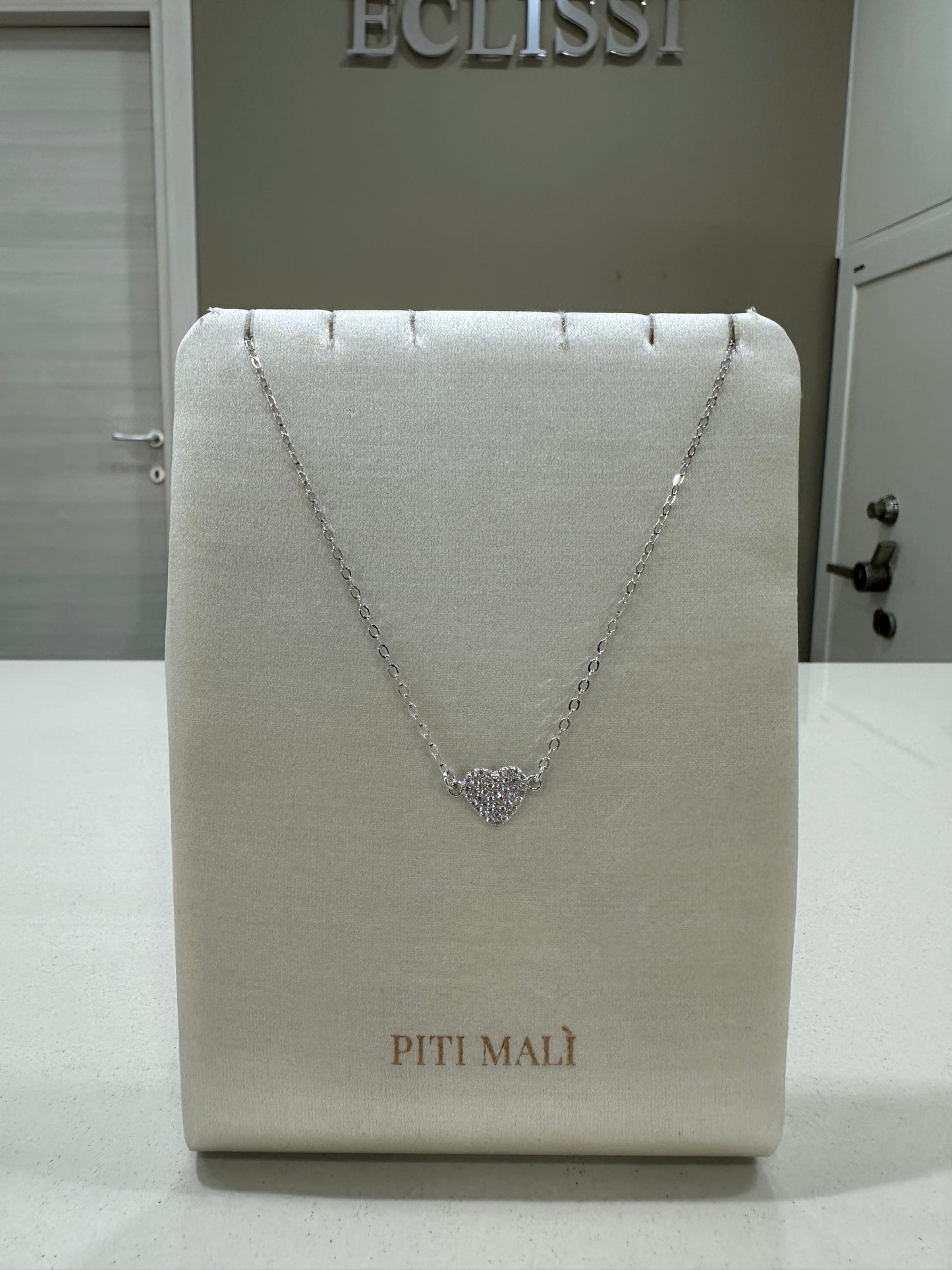 Collana Girocollo Piti Mali Cuore Zirconato