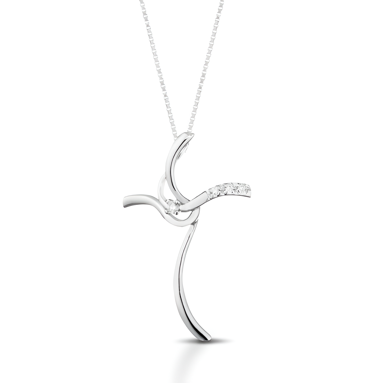 collana marika croce oro 18 kt e diamanti