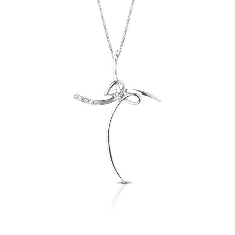 Collana Croce Marika Design Contemporaneo In Oro 18 Kt Con Diamanti - CDCR84205