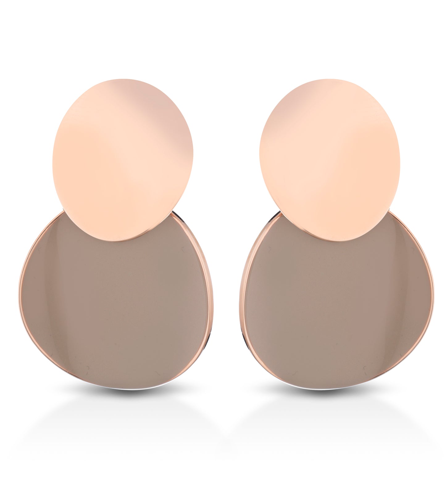 Orecchini Mewo Con Disco Rosegold