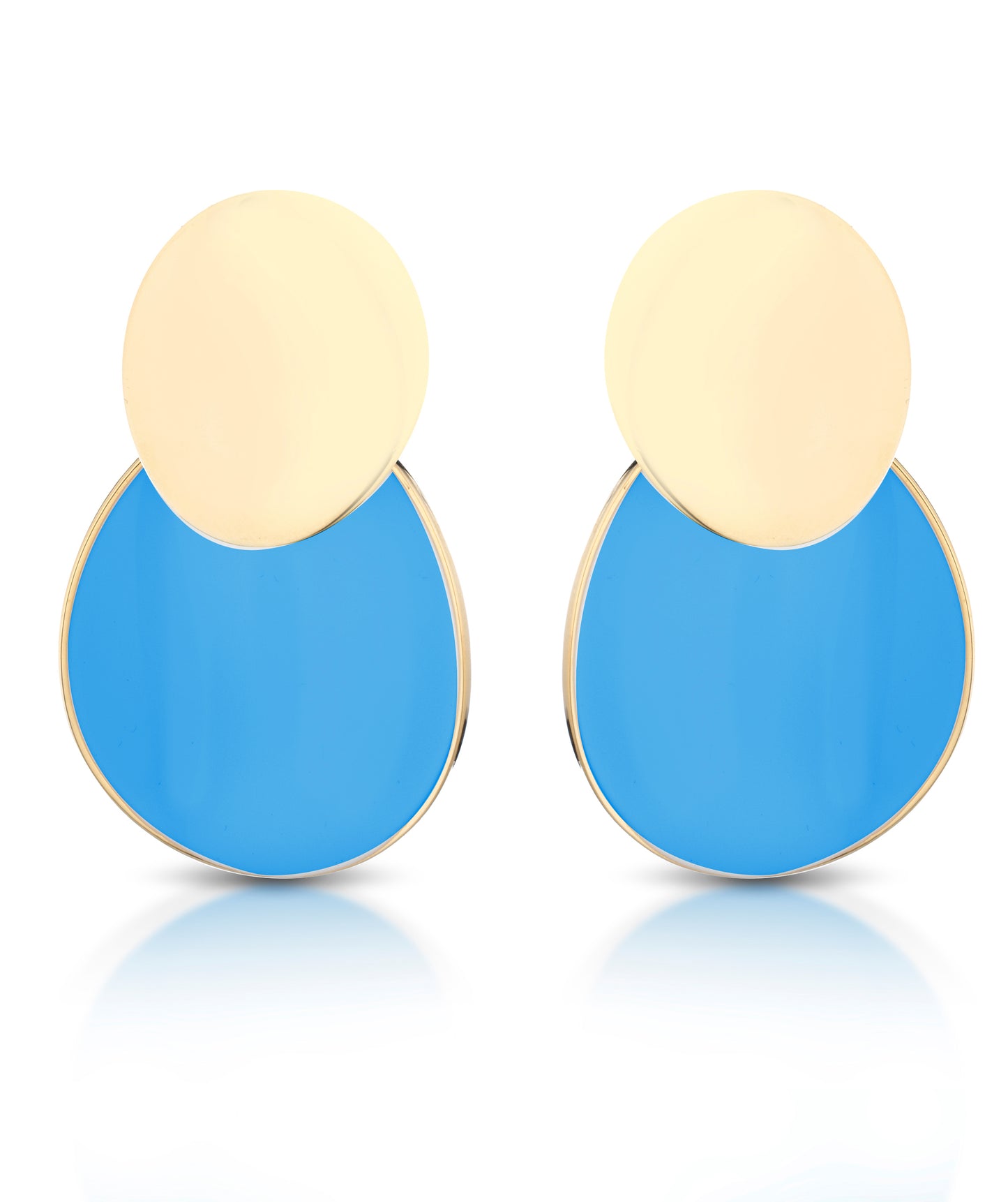 Orecchini Mewo Disco Azzurro