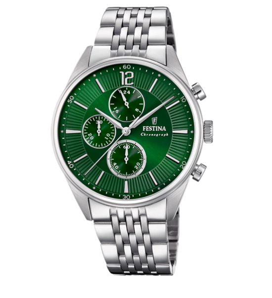 Orologio Festina Verde Con Cinturino Acciaio - F20285/8