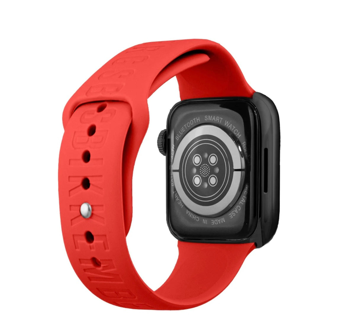 Smartwatch Bikkembergs Uomo Donna Small Cassa Nera E Cinturino Rosso