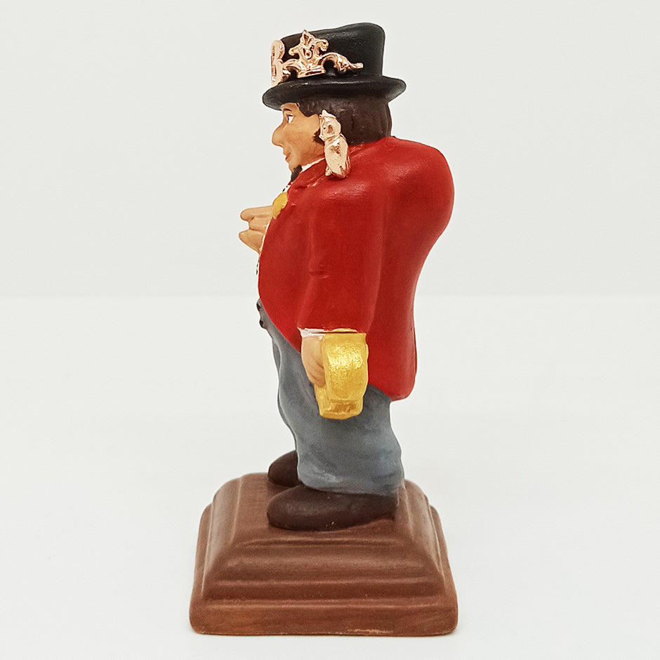 Gobbetto Amuleto In Terracotta Giacca Rossa