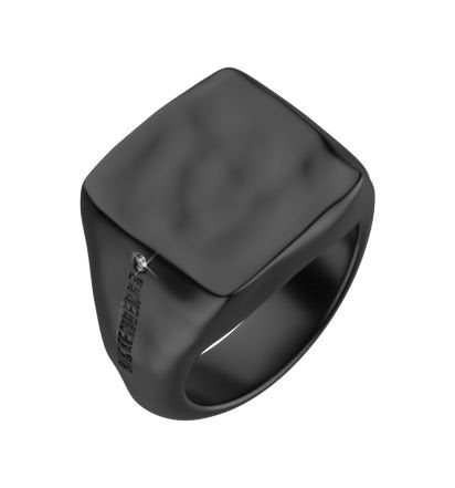Anello Uomo Bikkembergs Antracite e Diamante - HAR01BB