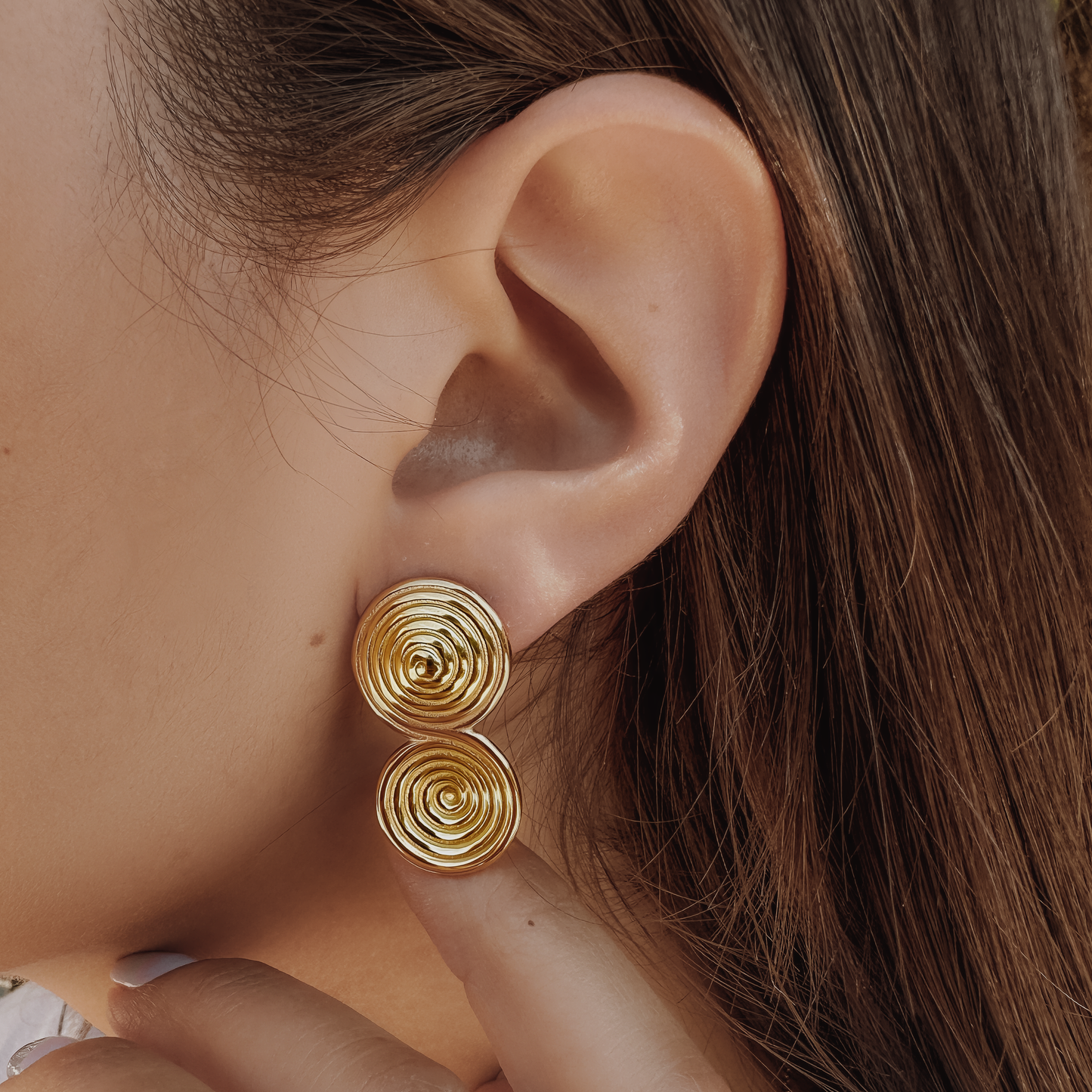 Orecchini Piti Mali Vintage In Acciaio