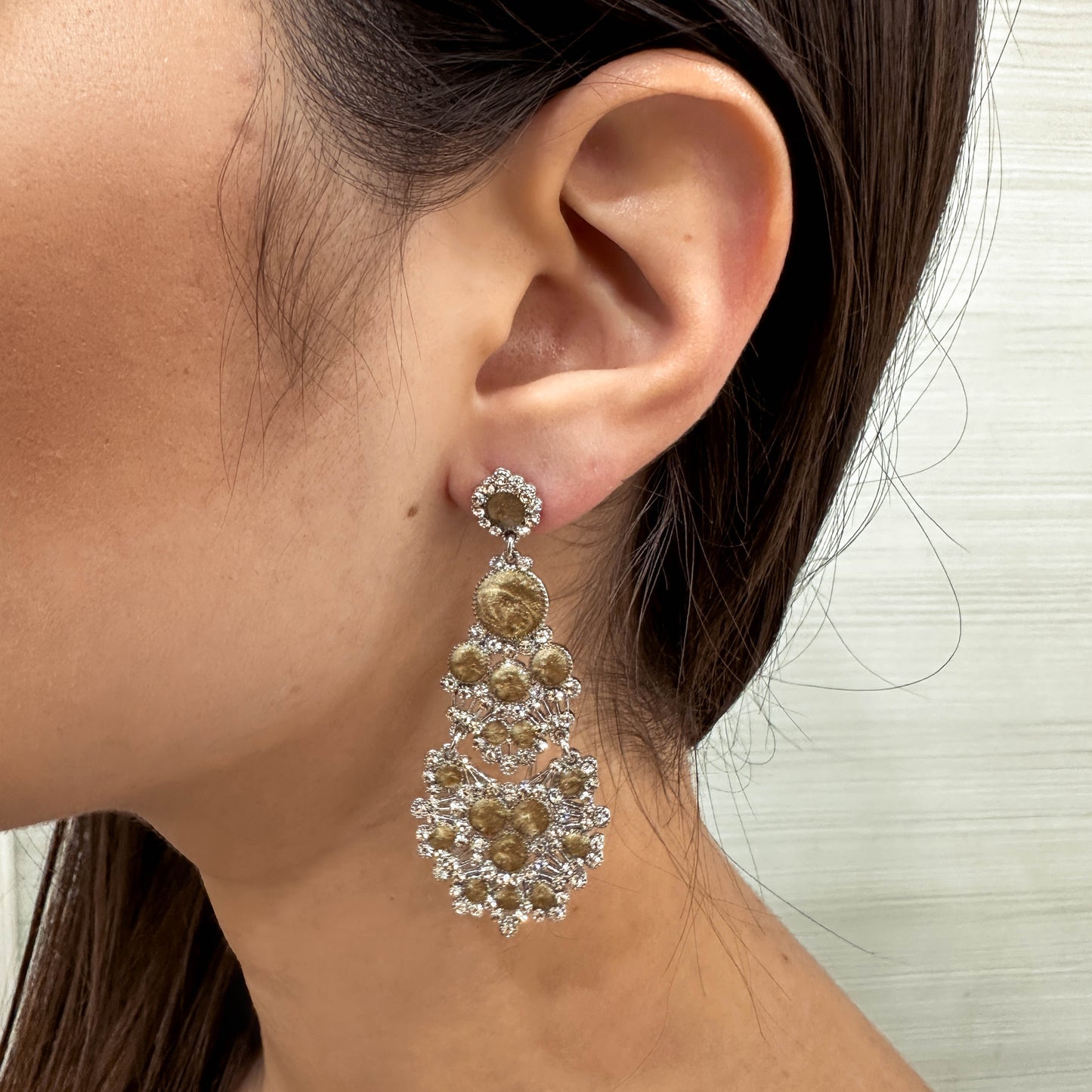 Orecchini La Griffe Fango Con Swarovski