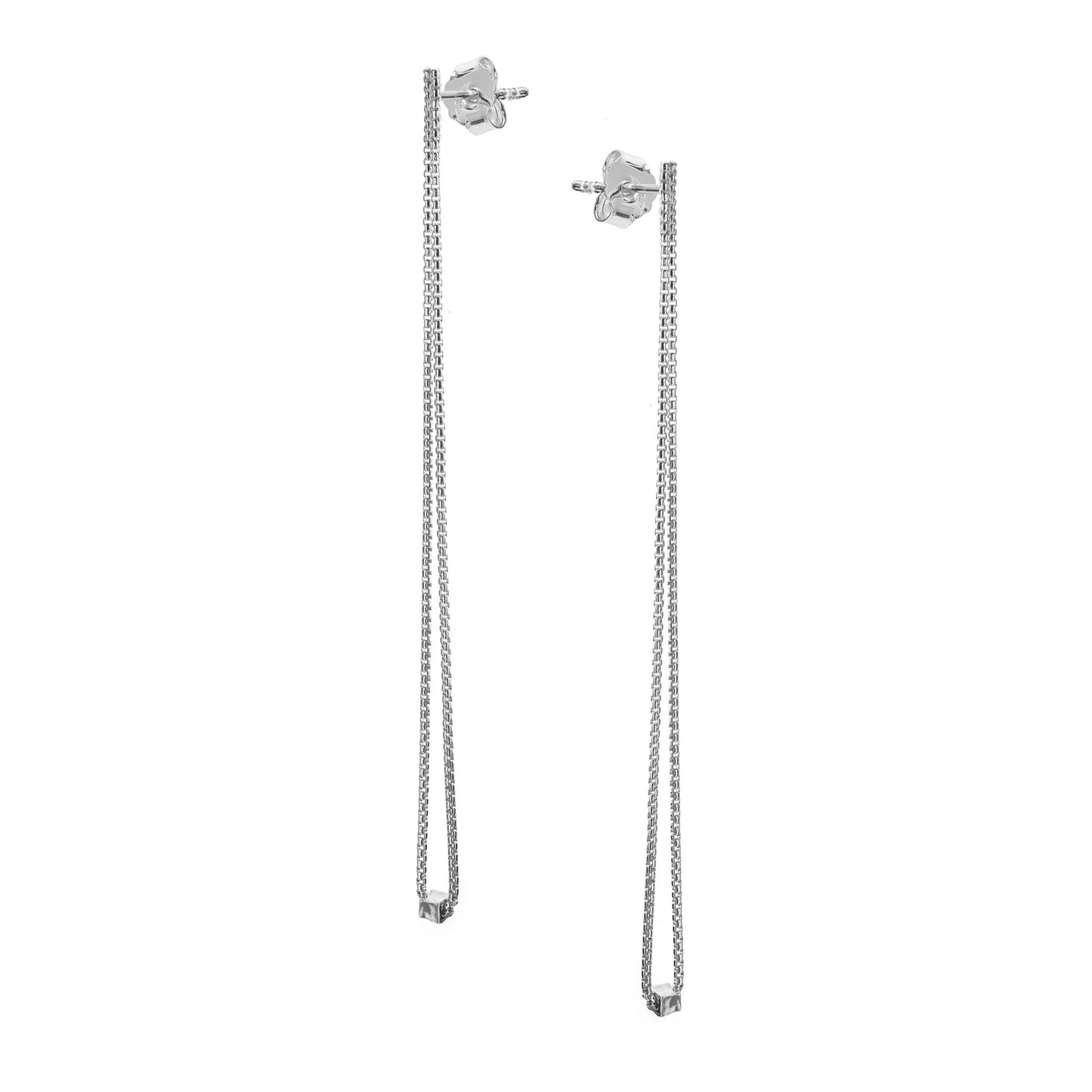Orecchini Athena Filo In Argento