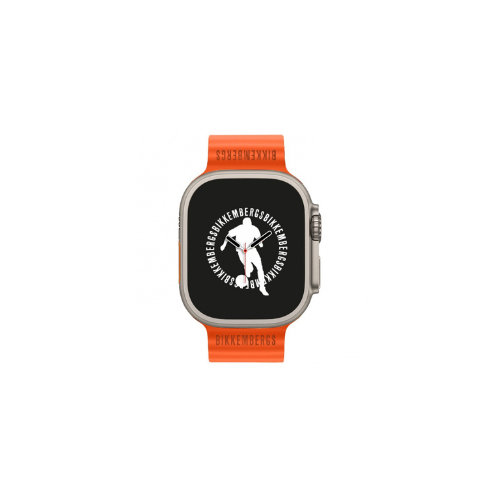 Smartwatch Bikkembergs Big Cassa Titanio E Cinturino Arancione