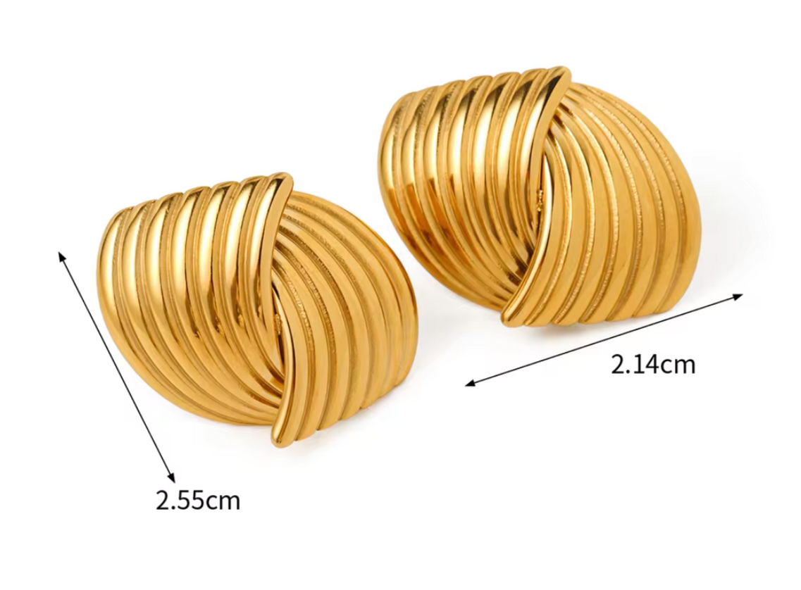 Orecchini Piti Mali Vintage In Acciaio