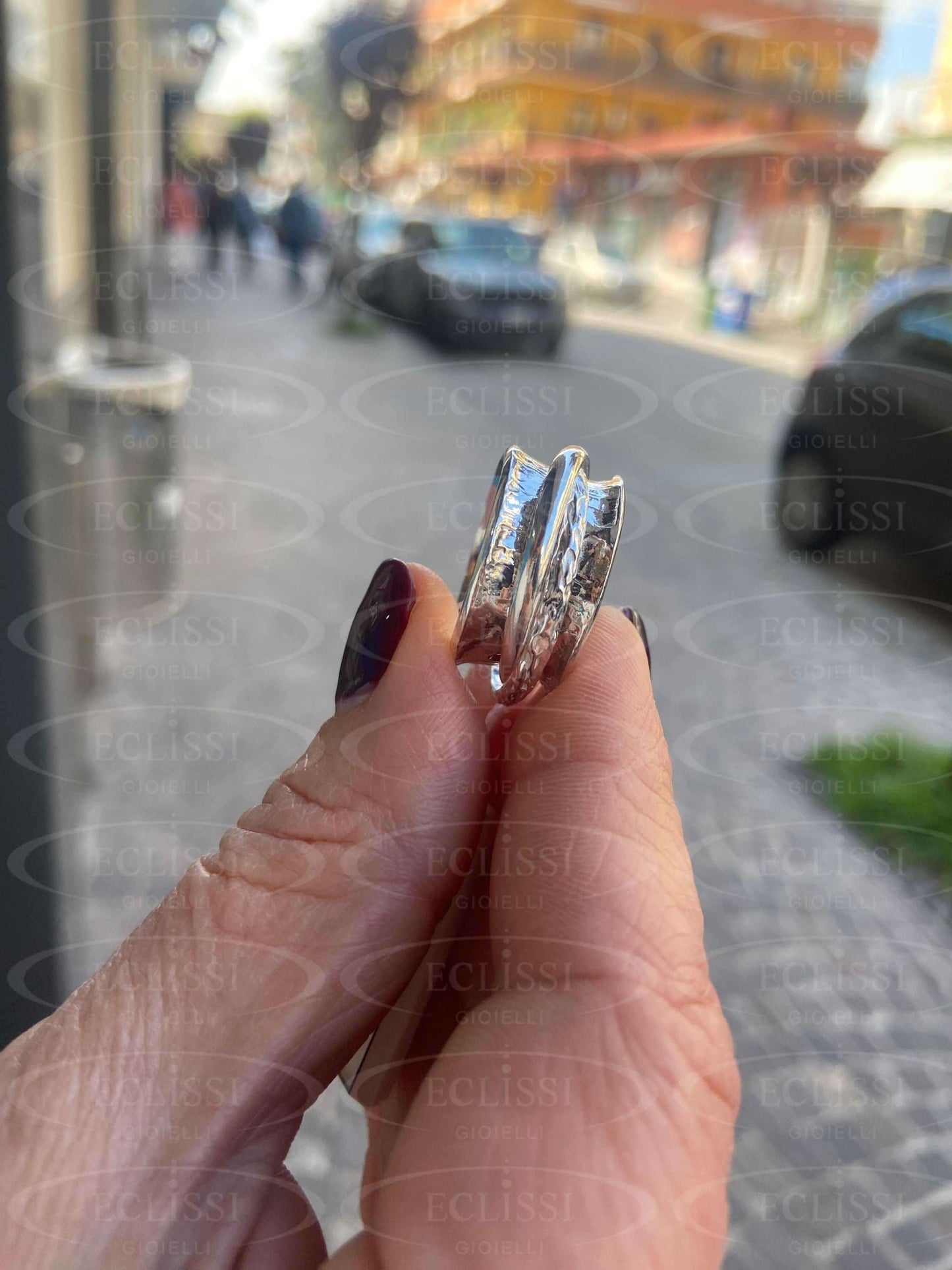 Anello Athena Con Dettagli Centrali Antistress Anelli