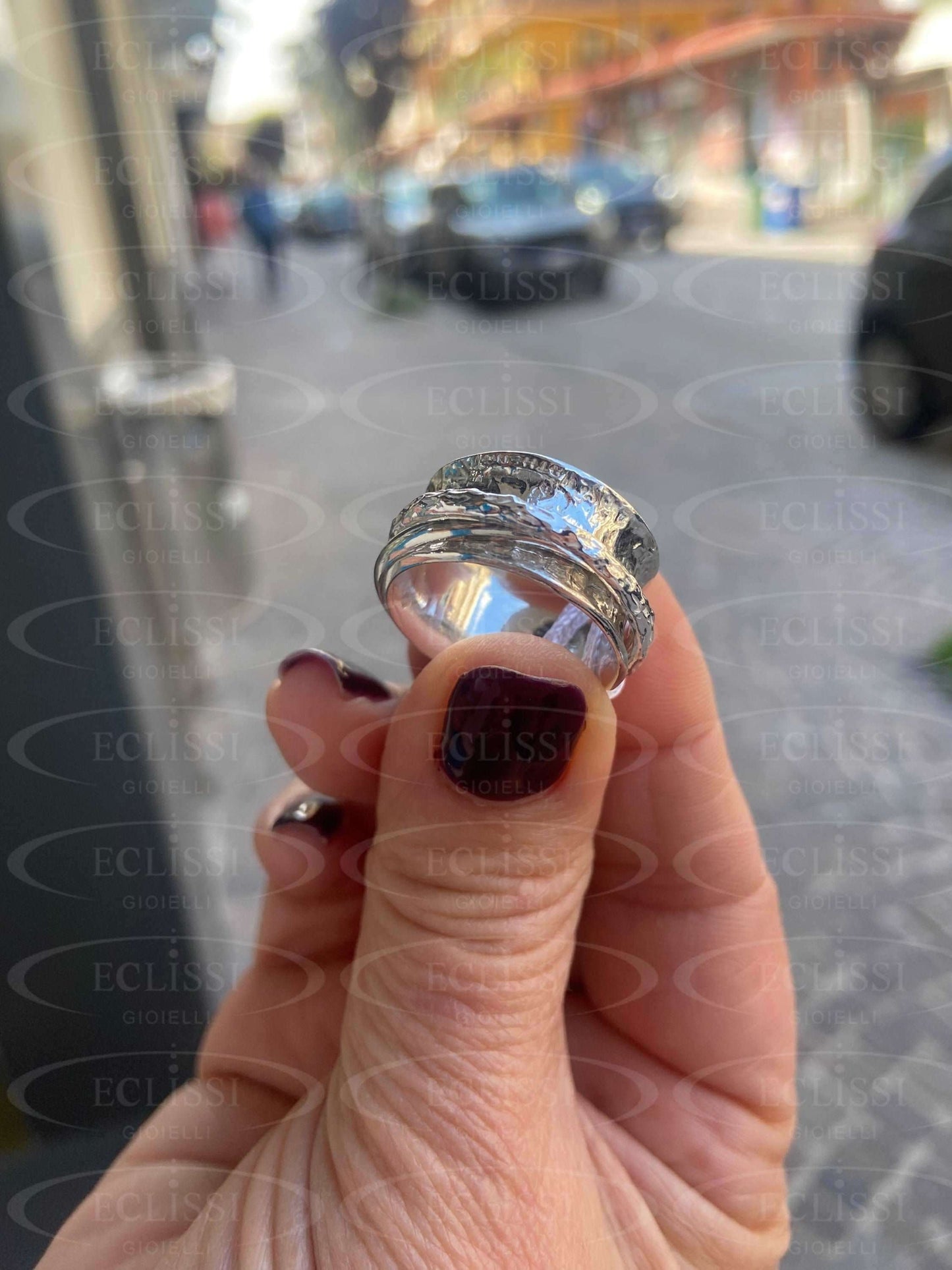 Anello Athena Con Dettagli Centrali Antistress Anelli