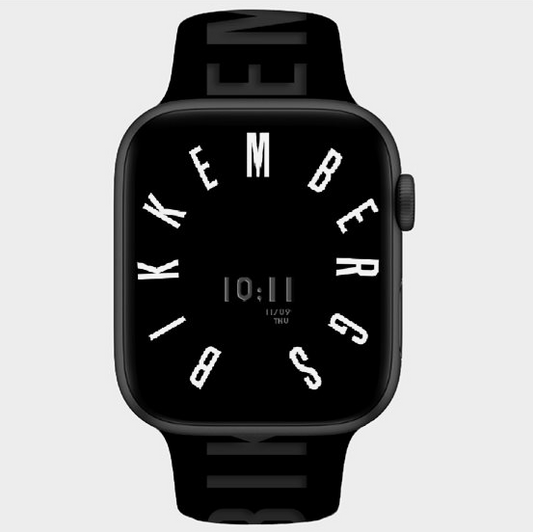 Smartwatch Bikkembergs Medium Cassa Grafite e Cinturino Nero Con Logo