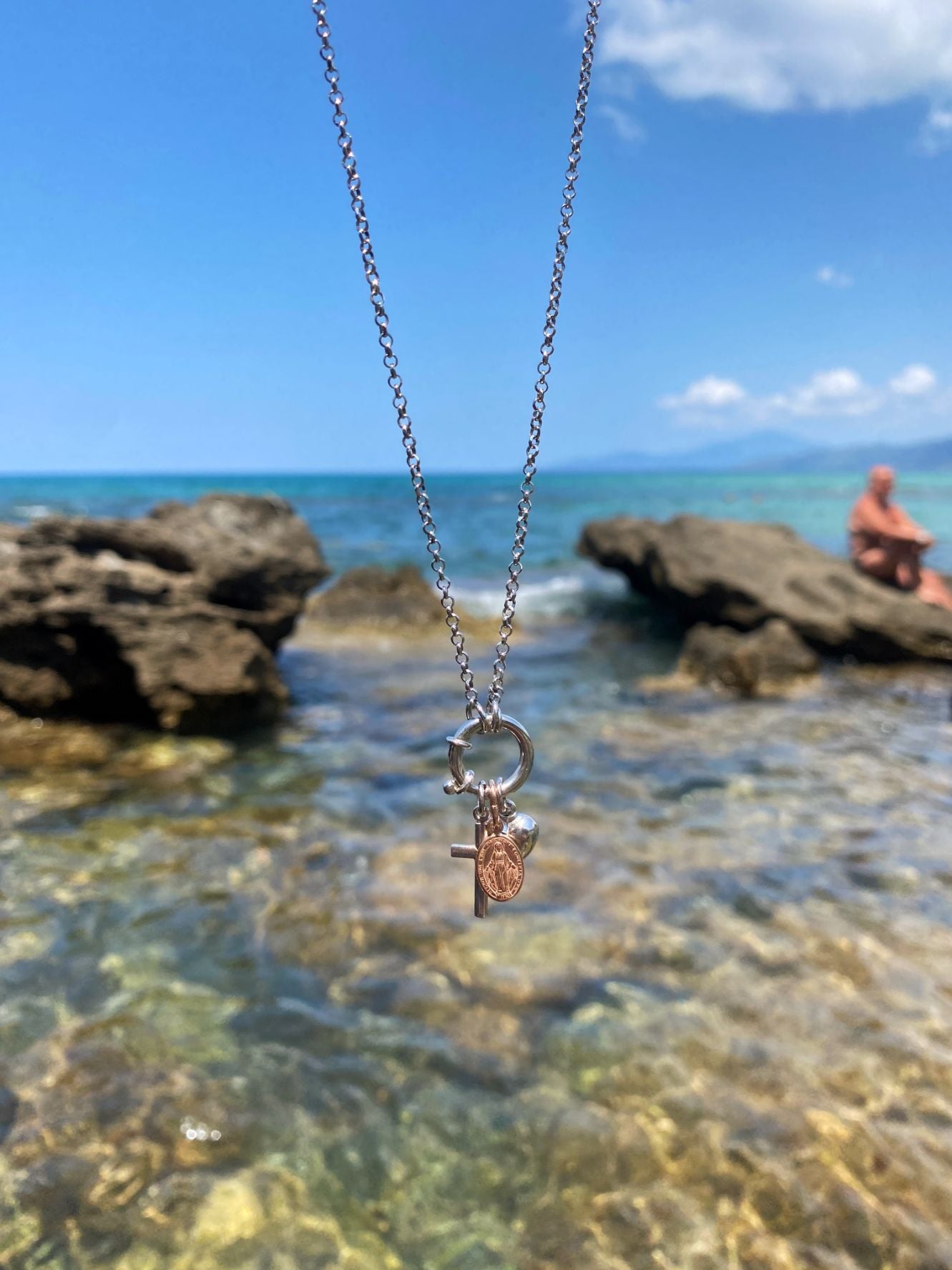 Collana Donna Argento 3 Ciondoli Beatrice