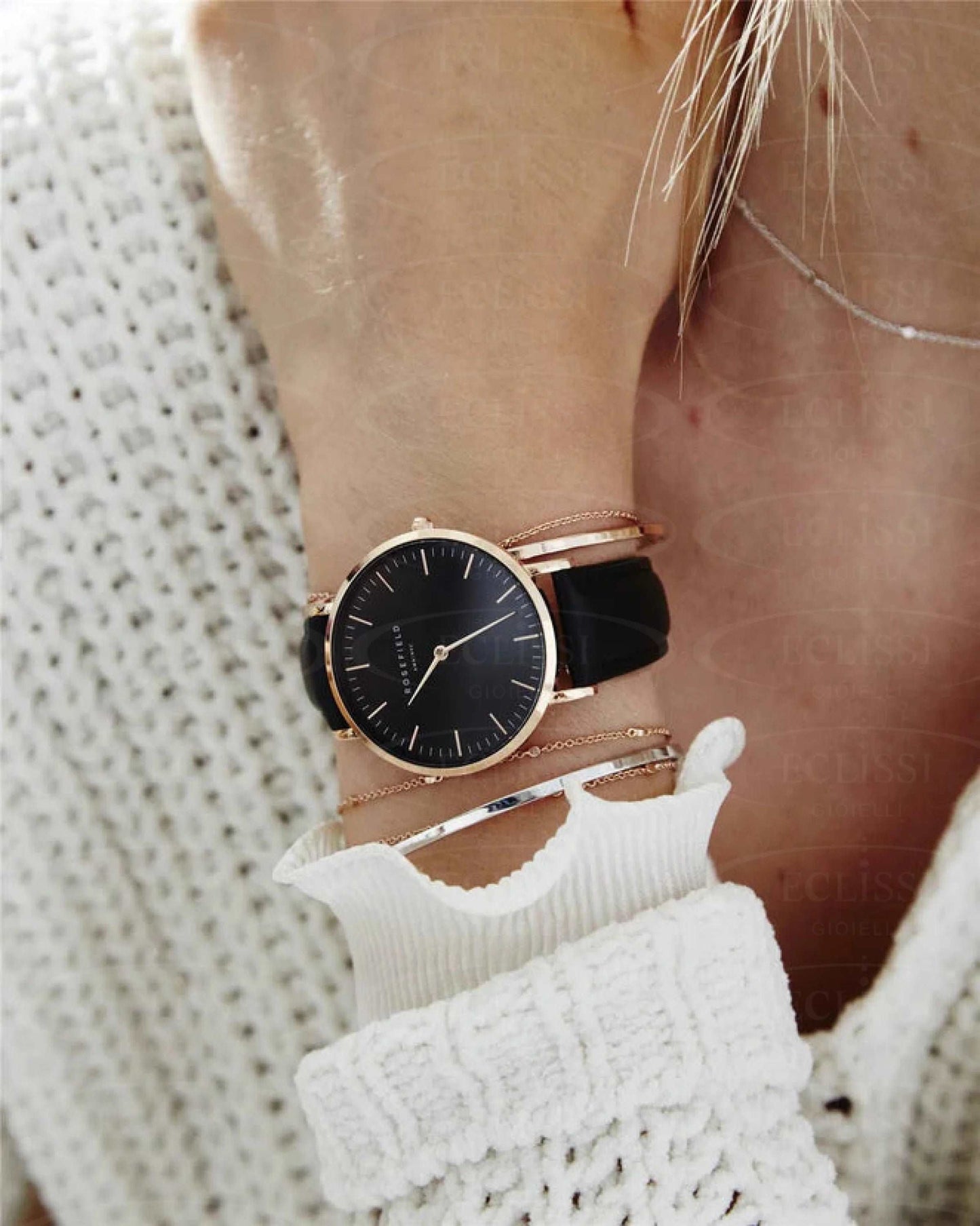Orologio Rosefield Bowery Nero