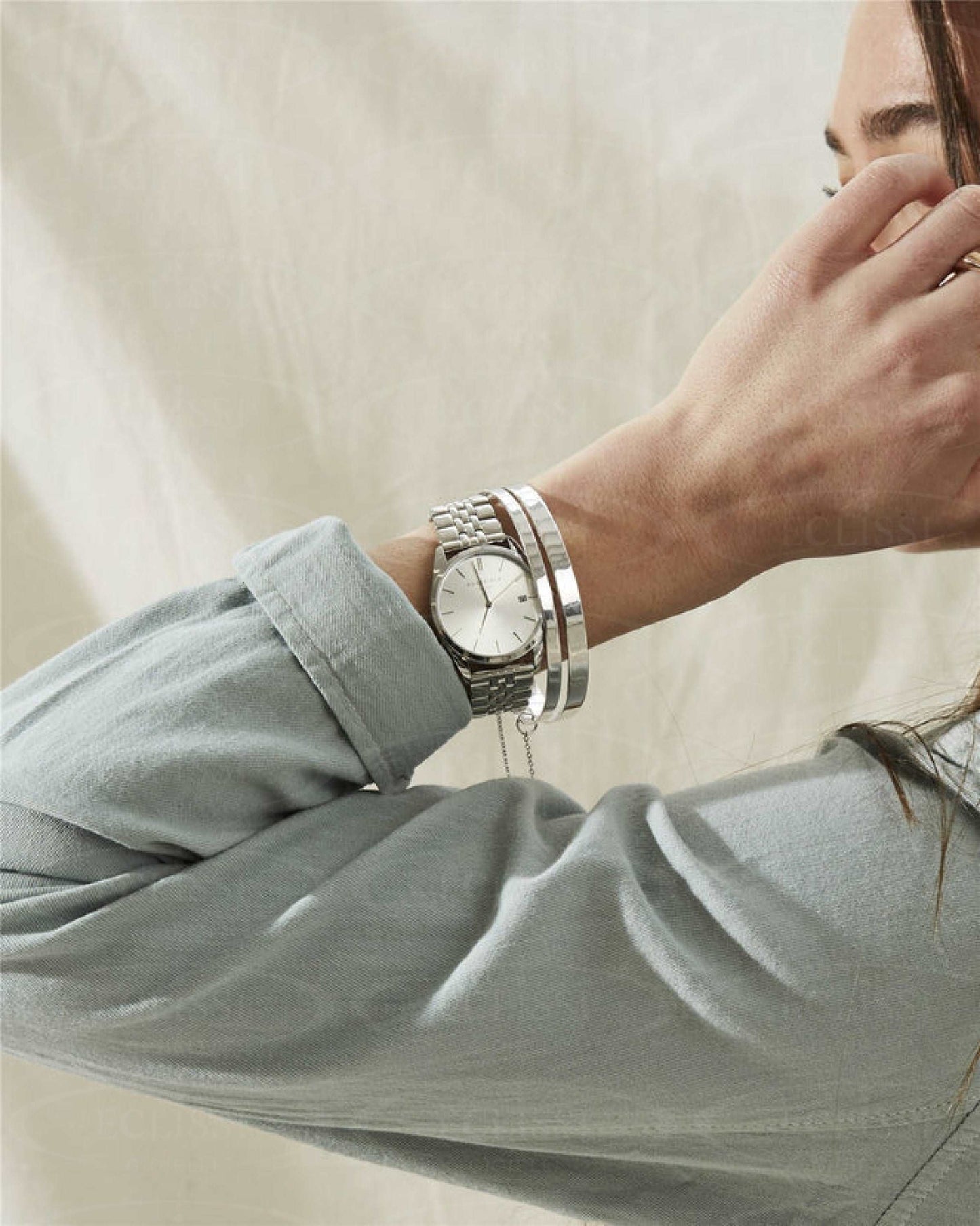 Orologio Rosefield The Ace Argento