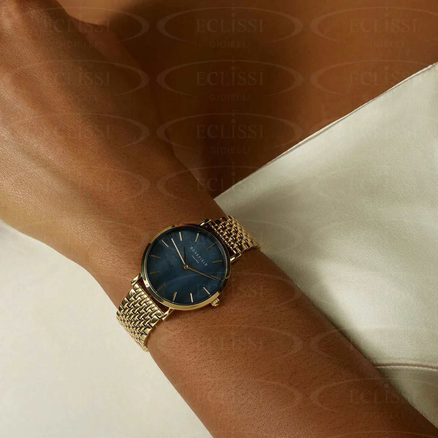 Orologio Rosefield Upper East Side Nero E Oro