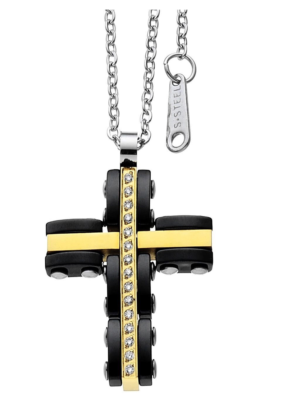 Collana Croce Zancan Hi Teck Dorata