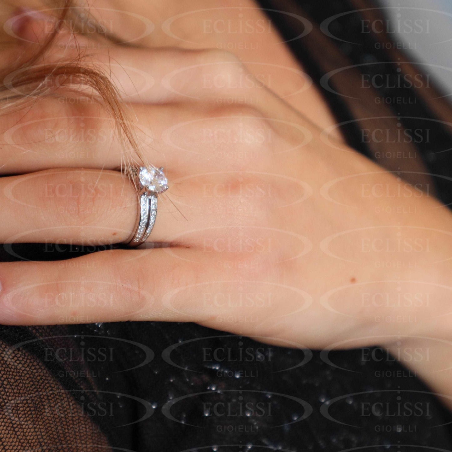 Anello Donna Argento mod. Jennifer - Eclissi Gioielli