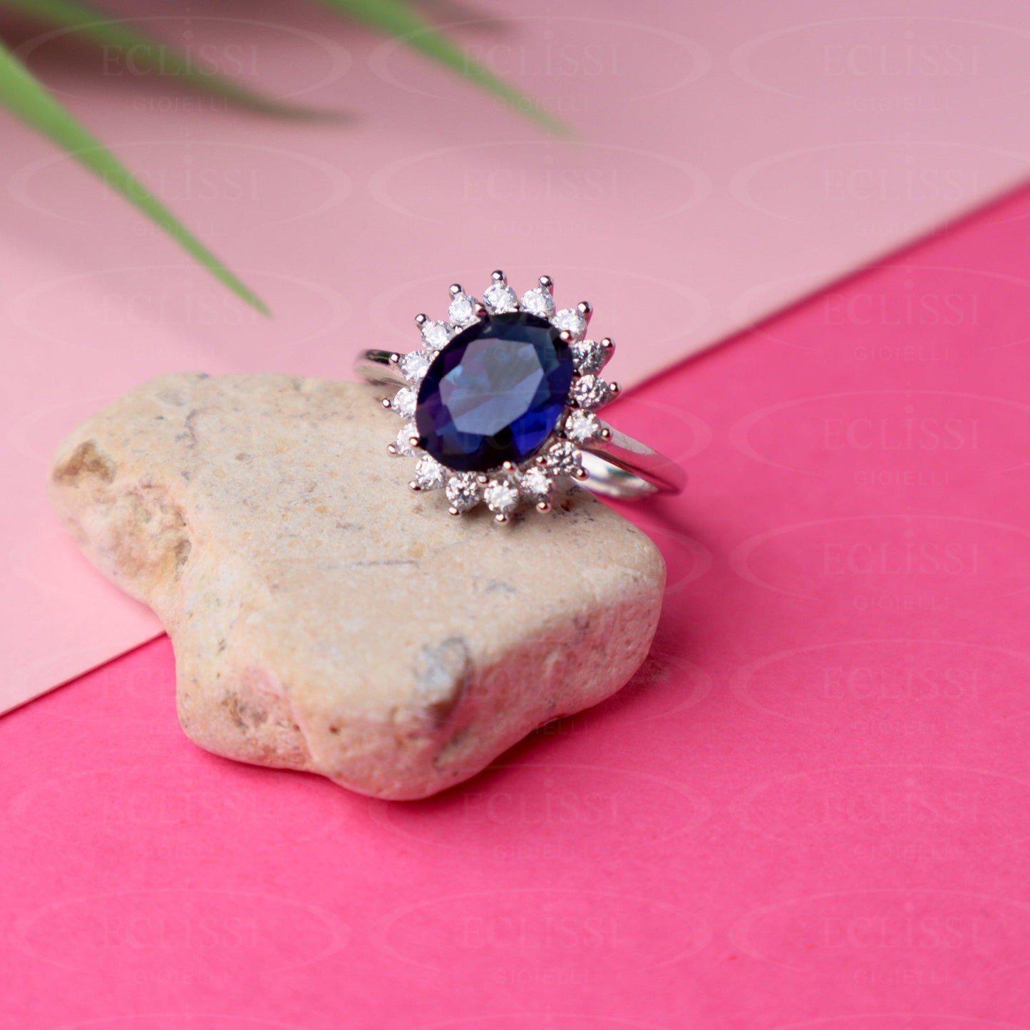Anello Donna Argento mod. Diana Blu - Eclissi Gioielli