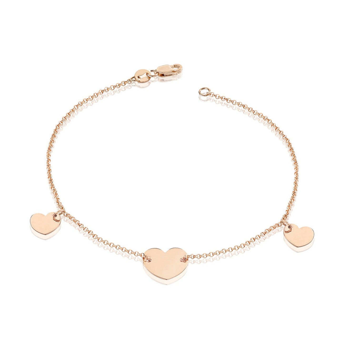 Bracciale My Charm Con Tre A Forma Di Cuore Bracciali