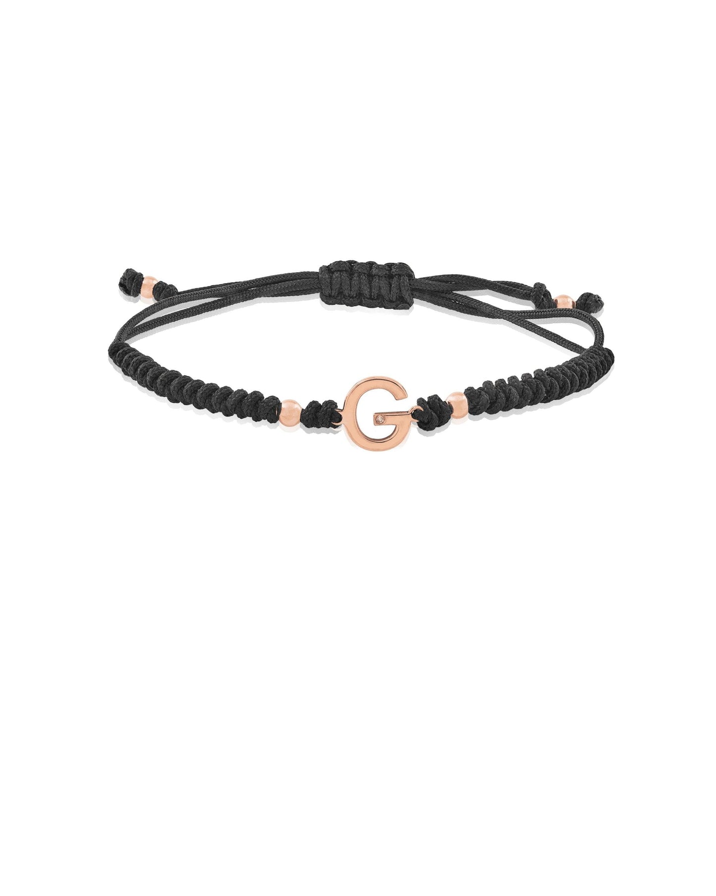 Bracciale My Charm Lettera G In Oro E Diamantino Bracciali