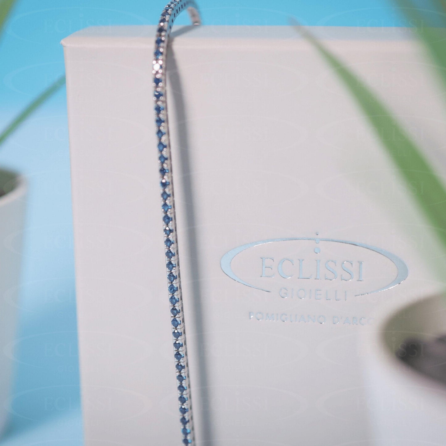 Bracciale Tennis Blu mod. Sofia - Eclissi Gioielli