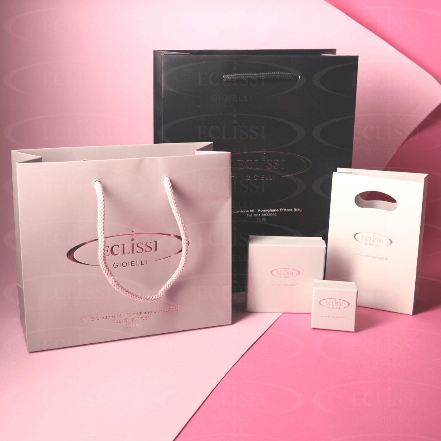 Bracciale Tennis Cuore Rosa mod. Sissi - Eclissi Gioielli