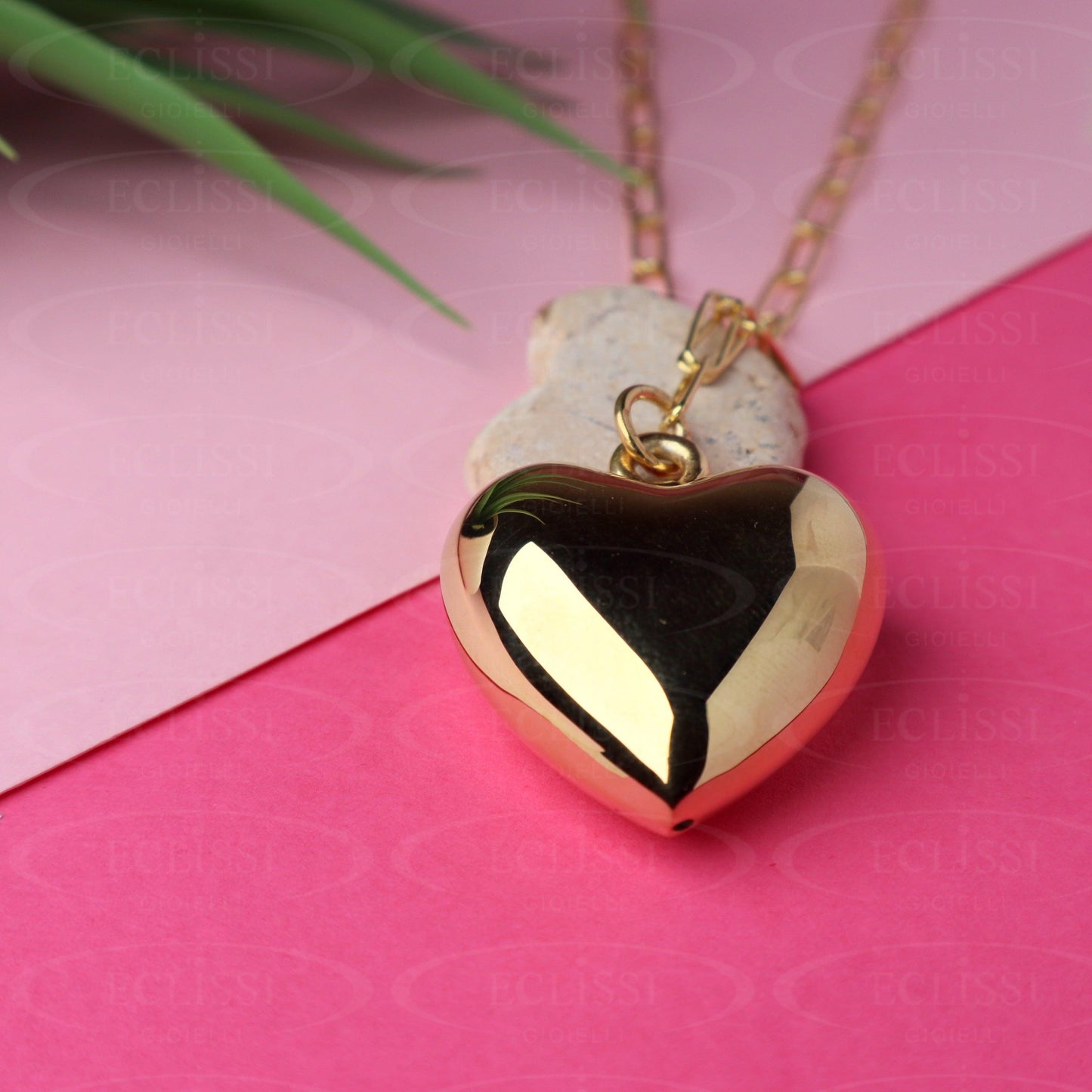 Collana Donna Argento Cuore Grande mod. Afrodite - Eclissi Gioielli