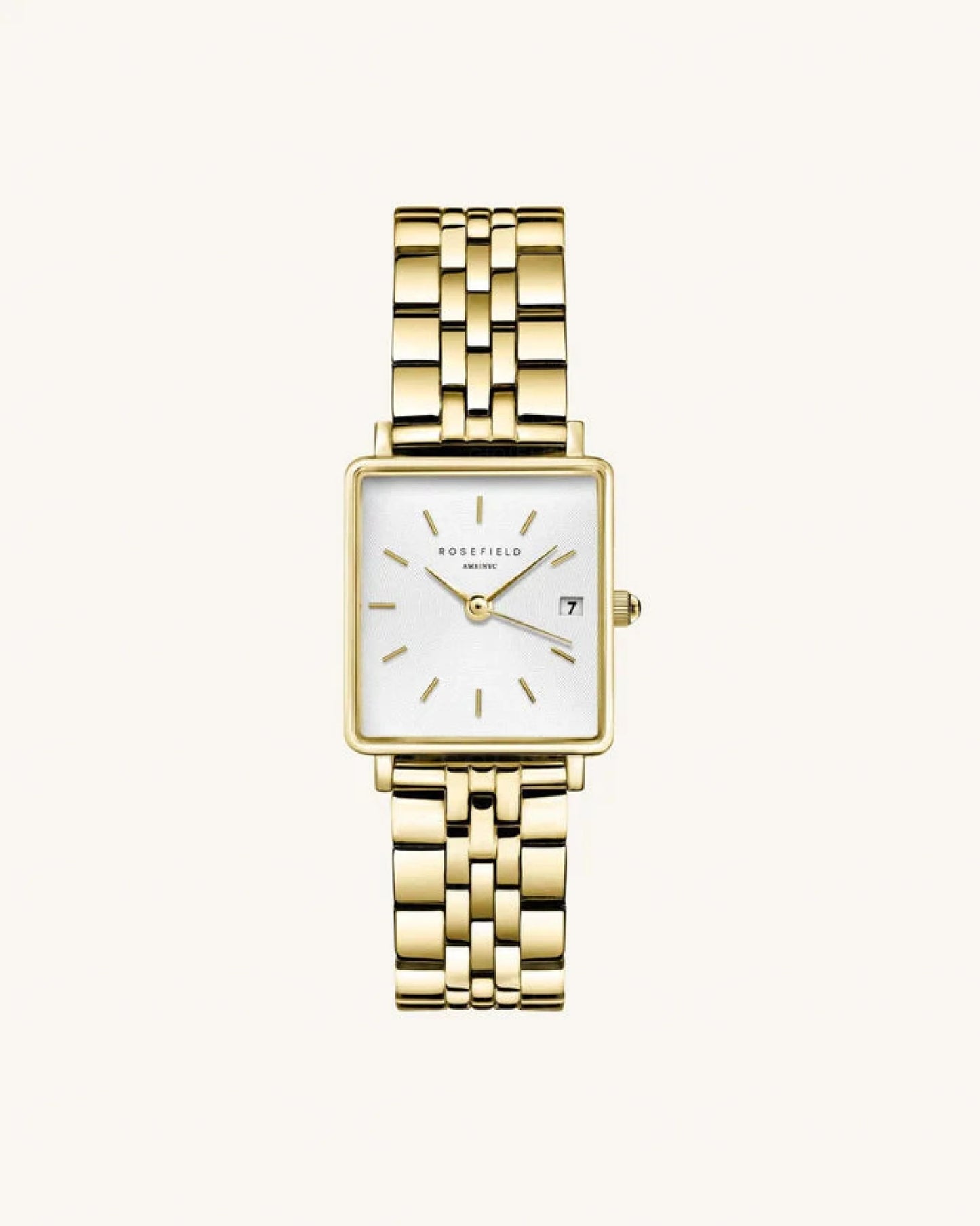 Orologio Rosefield Boxy Xs Oro E Cinturino Maglia Milano
