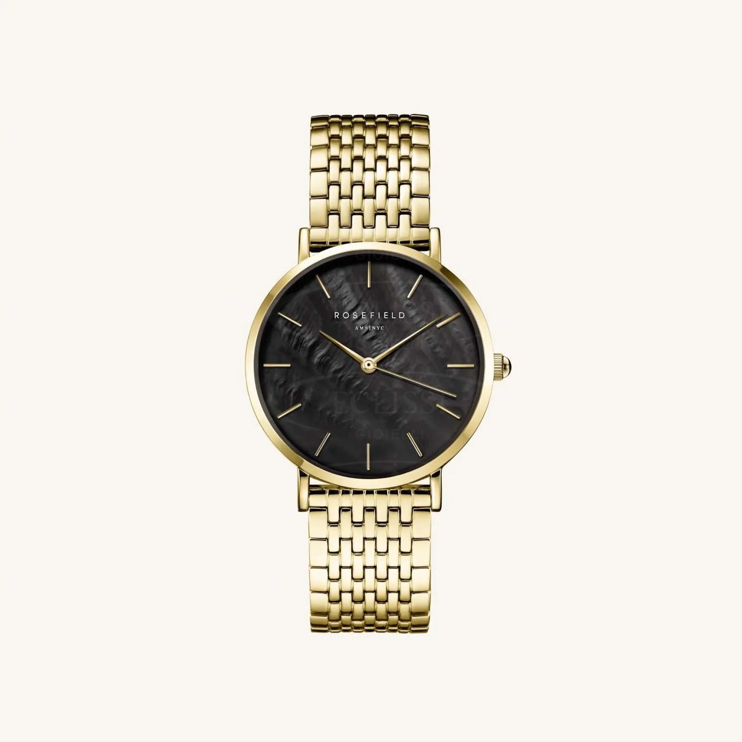 Orologio Rosefield Upper East Side Nero E Oro