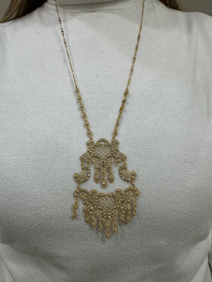 Collana LaGriffe Biscotto Con Swarovski