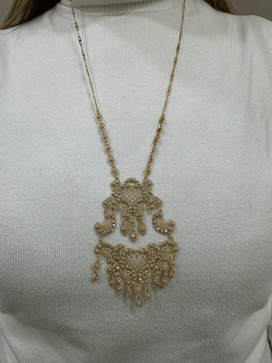 Collana LaGriffe Biscotto Con Swarovski