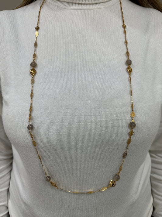 Collana LaGriffe Con Quarzo Fumè