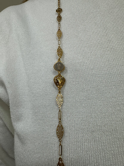 Collana LaGriffe Con Quarzo Fumè